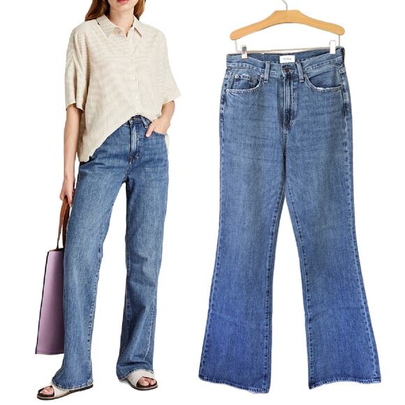 PISTOLA Stevie High Waist Wide Leg Relaxed Flare Jeans Size 26 Tilbury - Picture 1 of 9
